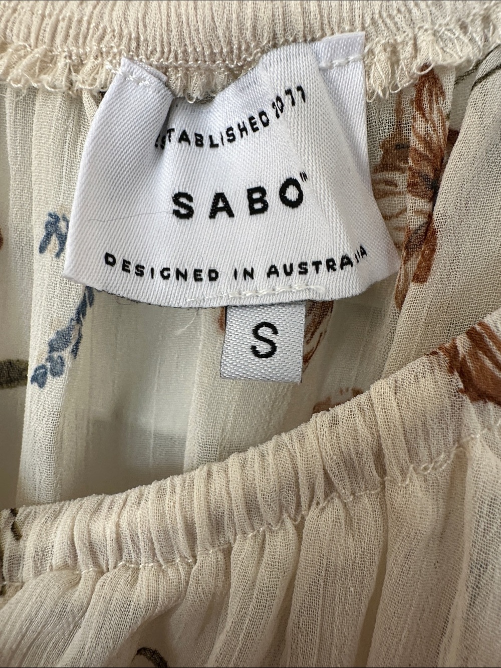 Sabo Floral Cream Boho Playsuit Romper - Picture 2 of 5